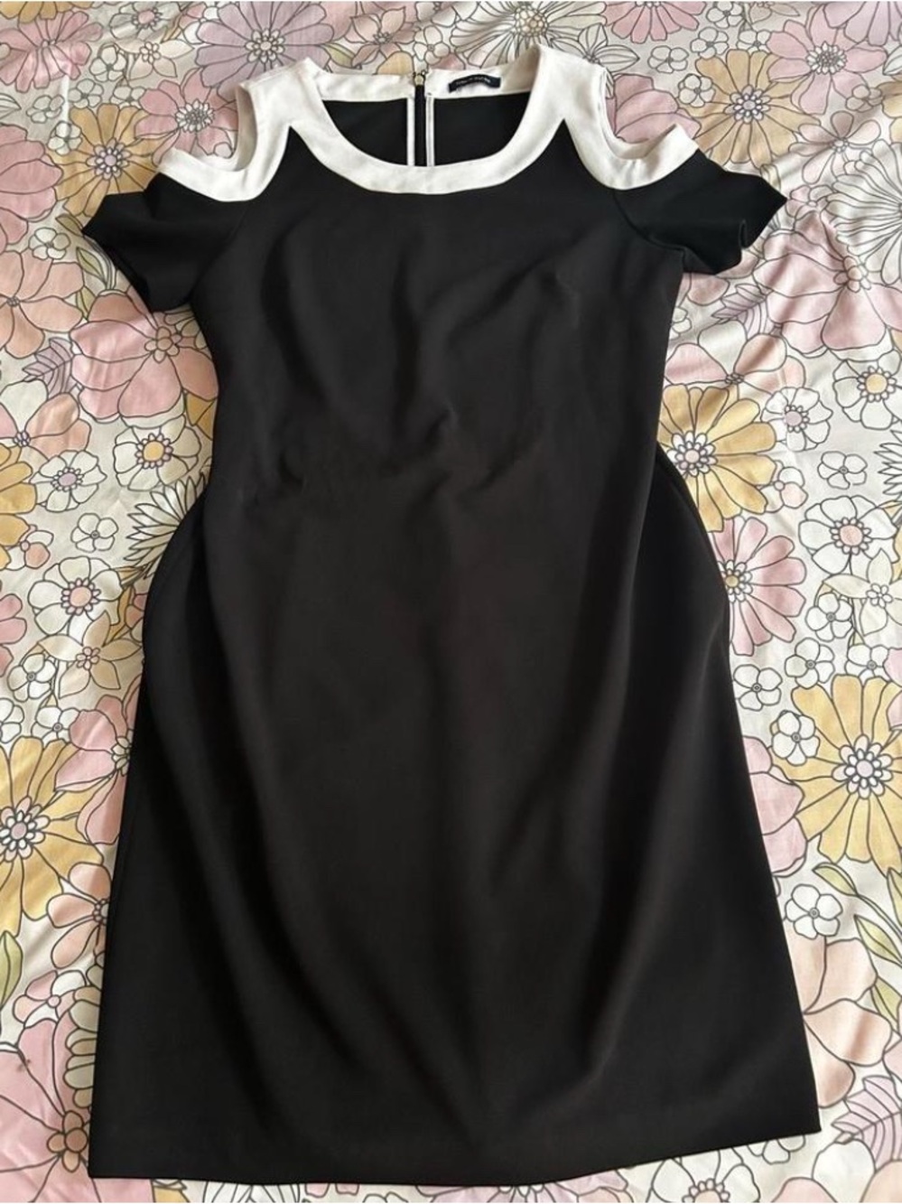 Tommy Hilfiger Black Dress with White Trim